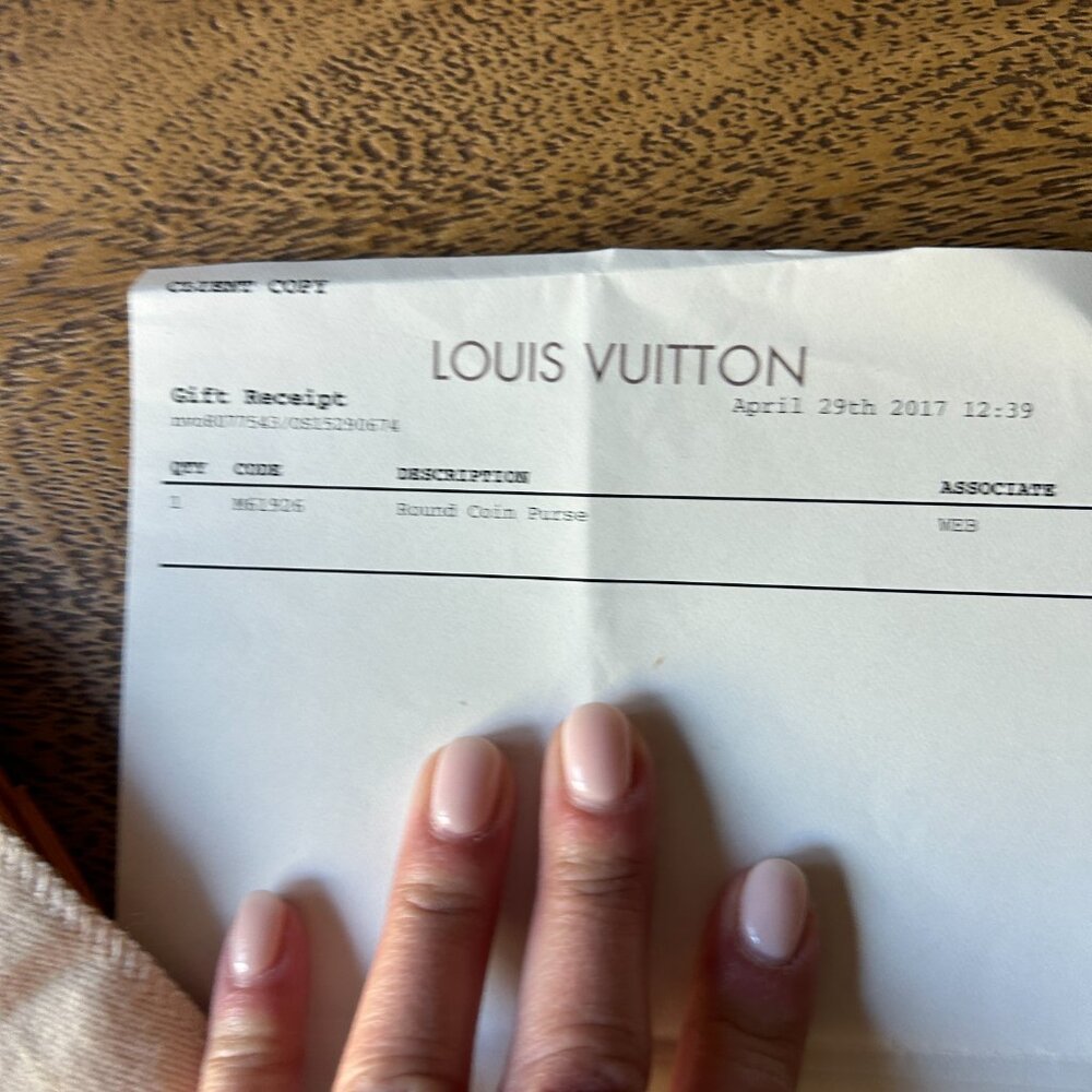 Authentic Louis Vuitton Round Coin Purse - Picture 2 of 9